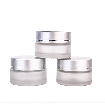 20ml frosted Skin Care Cream Use and Glass Cap Material glass cosmetic jar